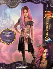 New Disney Descendants 3 Audrey Girl's 3 Pc. Halloween Costume Size Large 12-14