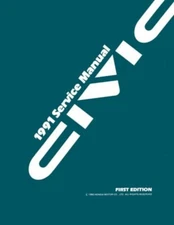 1991 Honda Civic Shop Service Repair Manual Book Engine Drivetrain Electrical OE