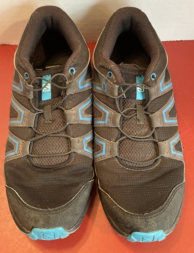 Scarpe da corsa Salomon uomo speed cross trail nere blu taglia 6 M sport outdoor