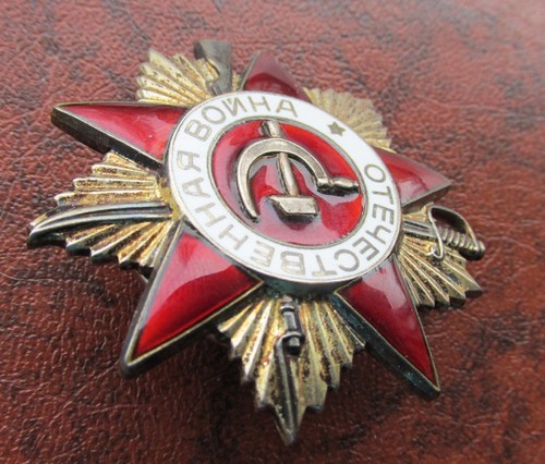 WW2 Russian Soviet Silver Order of the Patriotic War + Doc. - Picture 3 of 7