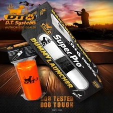 DT Systems Super Pro Launcher Dummy Hand Held Dog Training Kit White and Orange