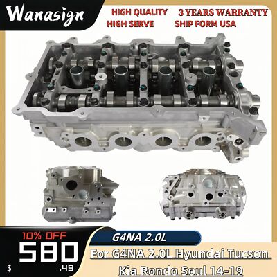 G4NA 2.0L Engine Cylinder Head Assembly For 11-21 Hyundai Kia Rondo K5 Soul Plus