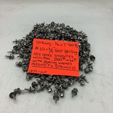 Stainless Steel self drilling screws hexhead, 10 X 3/4  , Sealing Washer 500pc 