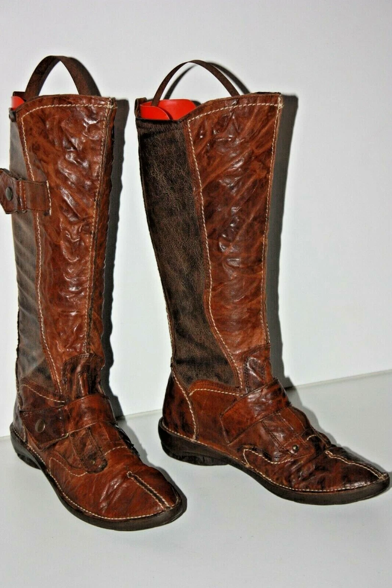 Bohemian leather best sale boots