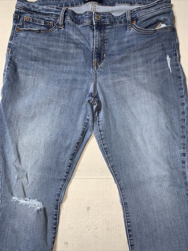 Preowned- Gap Stretch Distressed Denim Leggings Womens (Size 33) - Picture 3 of 8