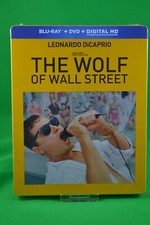 The Wolf of Wall Street Blu-ray 2015 2-Disc Set Steelbook DiCaprio Scorsese NEW