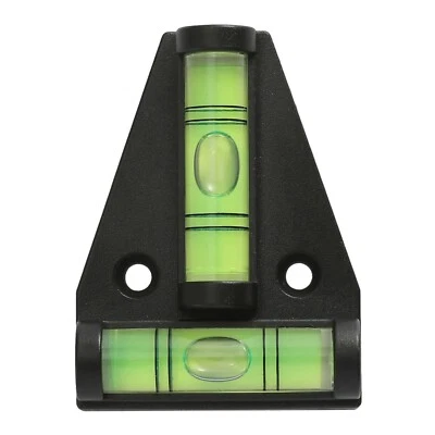 TRIXES 2 Way Mini Black Spirit Level NEW Small Caravan T Bubble Levelling Tool