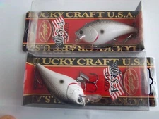 ( LOT OF 2 )-LUCKY CRAFT FAT CB B.D.S.4 F / 3" & 3/4OZ  IN TENNESSEE SHAD COLOR