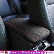 PU Leather Car Armrest Pad Console Cover Waterproof Durable Anti-Slip Protection