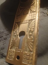 victorian door knob and plate