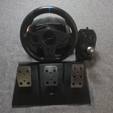 PXN V9 Racing Wheel PC Steering Wheel W/ Pedals & Shifter 270/900° Dual-Motor