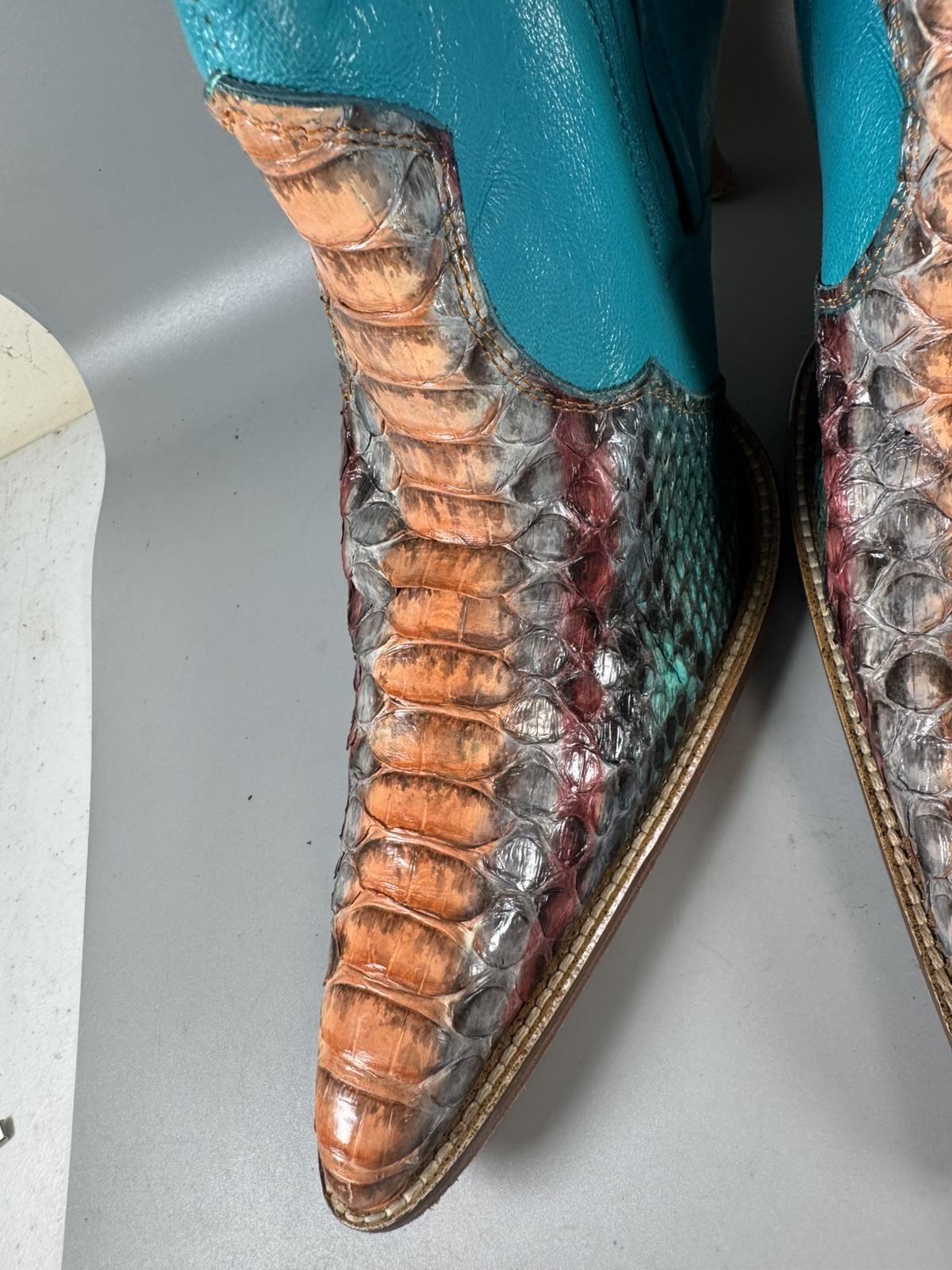 Los Altos Women’s Python Leather Western Boots Hi… - image 9