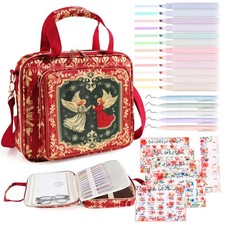 Bible Cover Case for Women, Large Bible Bag with Shoulder Strap, Bible 4 Angel