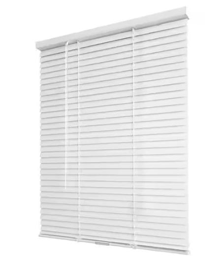 White Cordless Room Darkening Vinyl Mini Blinds with 1 in. Slats 20.5" W x 72" L - Image 2 of 4