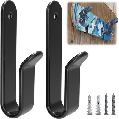 Horizontal Snowboard Wall Mount Clips - Snowboard Wall Rack Storage and Displ...