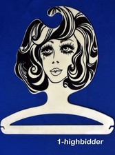 Vintage BG Milano Mod Lady Plastic Hanger Italy 1960s  70s Retro Fashion Display