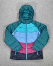 L.L.Bean Kids Ultralight 650 Down Jacket Tricolor Colorblock Size XL 16-18 