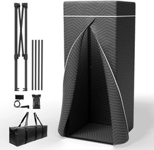 Vocal Booth Portable for Home Studio Foldable Recording Enclosure with Phone