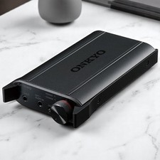 ONKYO Portable Headphone Amplifier DAC-HA200 B Black JAPAN Working