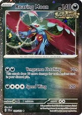 how much is roaring moon pokemon card worth Trading Game ex Box, 4 Booster Packs and More Darkness Calamity Storm (100+) You may discard a Stadium in play Roaring Moon 109/162 Miscellaneous Cards