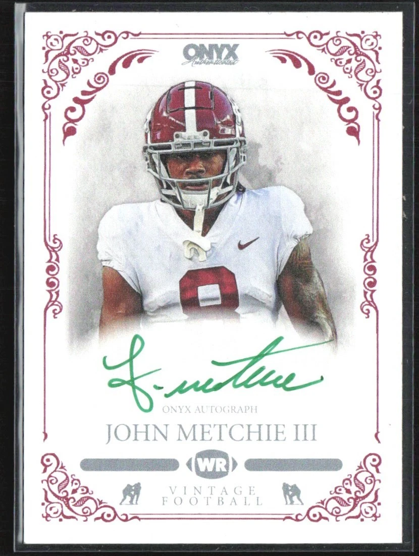 John Metchie Onyx Vintage #VAJM Autograph-Red