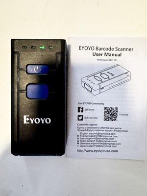 Eyoyo Mini 1D Wireless Barcode Scanner Bluetooth Wireless&Wired Barcode Reader