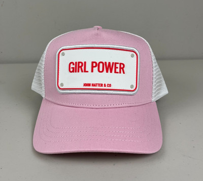 John Hatter and Co GIRL POWER Pink Cap New with tags Designer SWEDEN 