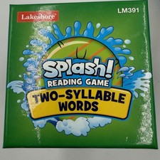 Lakeshore Splash Reading Readiness Game Two-Syllable Home School Grades K-2
