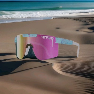 NEW - Pit Viper Sunglasses Gobby Original Polarized Pink Lenses Hiking Cycling