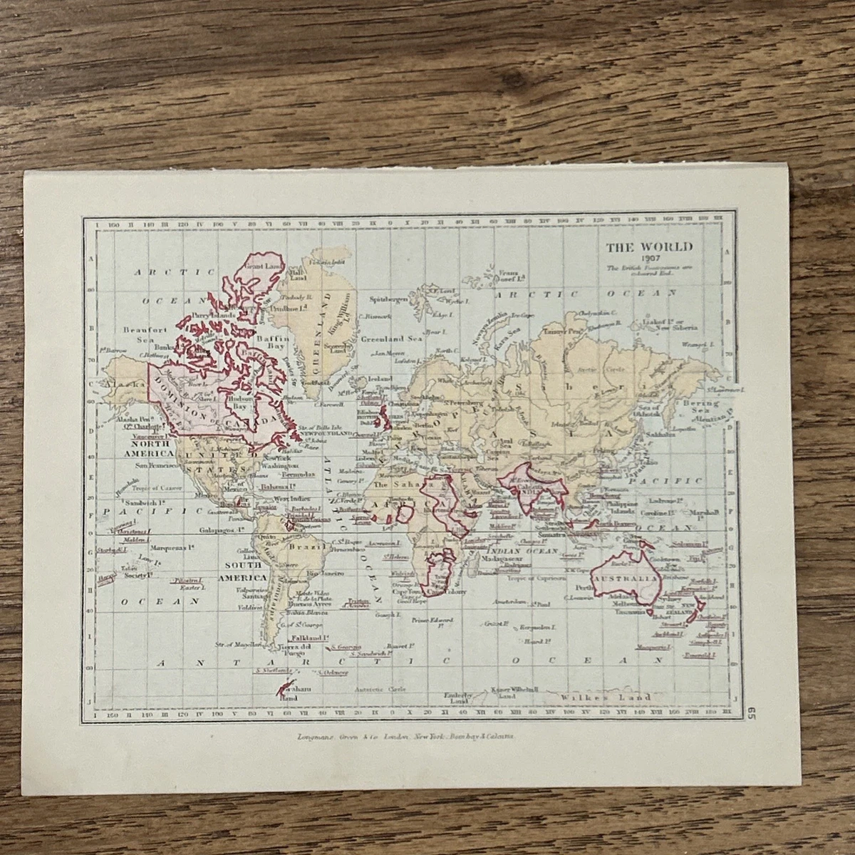 25+ World Antique World Maps & Atlases 1900-1909 for sale