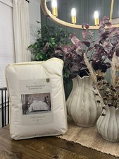 Threshold King Faux Fur Comforter and Sham Set Ivory NEW