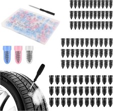 100PCS Tire Screw Plug Kit with Driver 3 Sizes Quick Puncture Repair Car Truck 