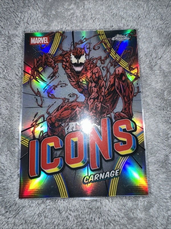 2026 Topps Chrome Marvel #MI-02 Carnage Marvel Icons Refractor Insert