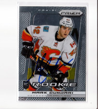 MARK CUNDARI autographed SIGNED '13/14 CALGARY FLAMES 