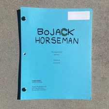 Bojack Horseman 2018 The Stopped Show Episode Original Used Table Draft Script