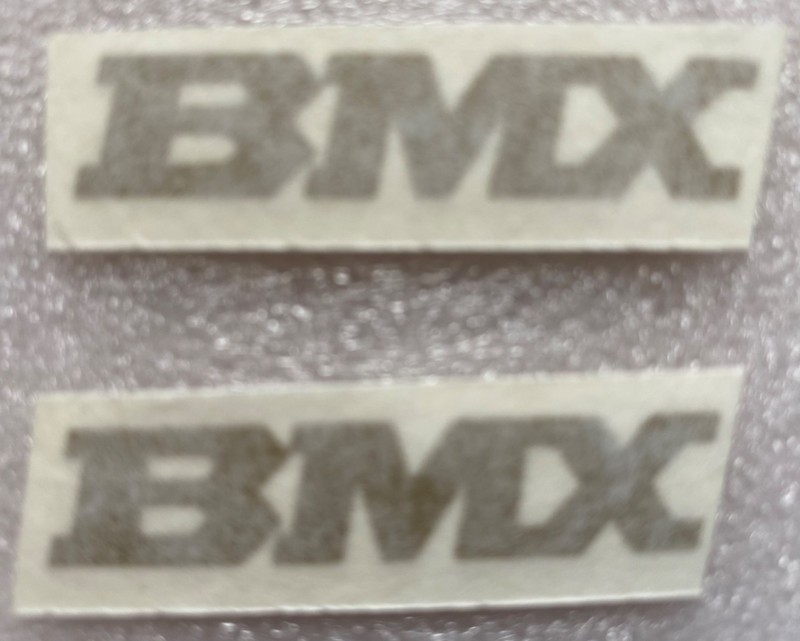BMX Gold seat decals set