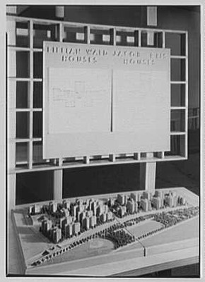 Photo:New York City NY 1944 Postwar Exhibit Jacob Riis Lillian Wald Houses