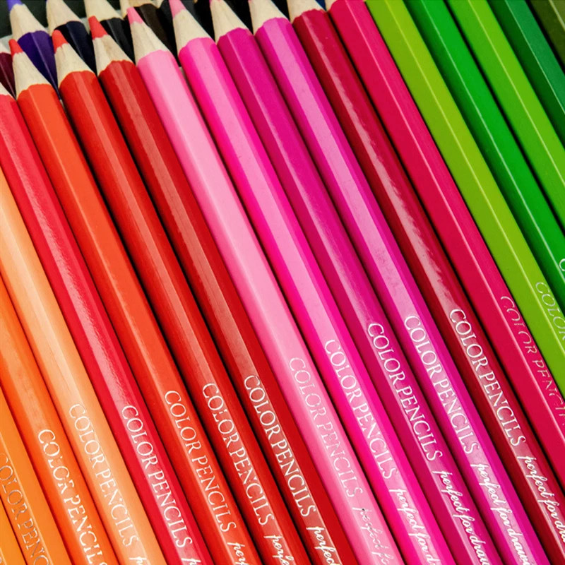 Buntstift Set Ölige Bleistifte Skizzenfarben Kunstmalerei Schulbedarf