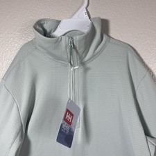 Helly Hansen Versalite Cinched Pullover Womens XS Green Mist 1/2 Zip NWT