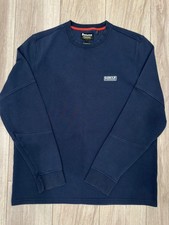 Barbour International Tailored Fit Navy Crewneck Sweatshirt Men  s L Portugal