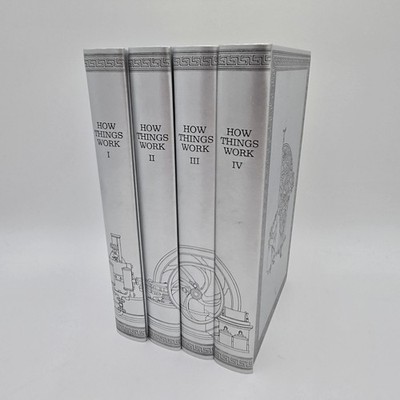 How Things Work Volume 1-4 Complete Hardcover Book Set-Roger Jean Segalat NICE