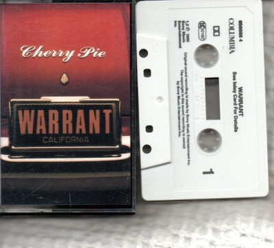 WARRANT - Cherry Pie - Cassette Tape Single