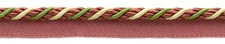 DÉCOPRO 4/16" Decorative Twisted Rope Cord with Lip [Sold By The Yard]