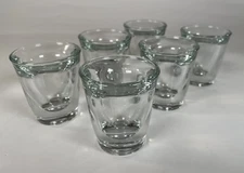 Vintage Anchor Hocking 1 Oz Shot Glasses Set Of 6 Glasses Clear Glass