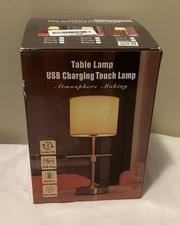 Table Touch Lamp USB Charging LED Light Fixture Orange Atmosphere Ambience