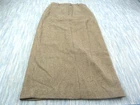 Lauren Ralph Lauren Skirt Women UK 10 Brown Herringbone Wool Midi Lined