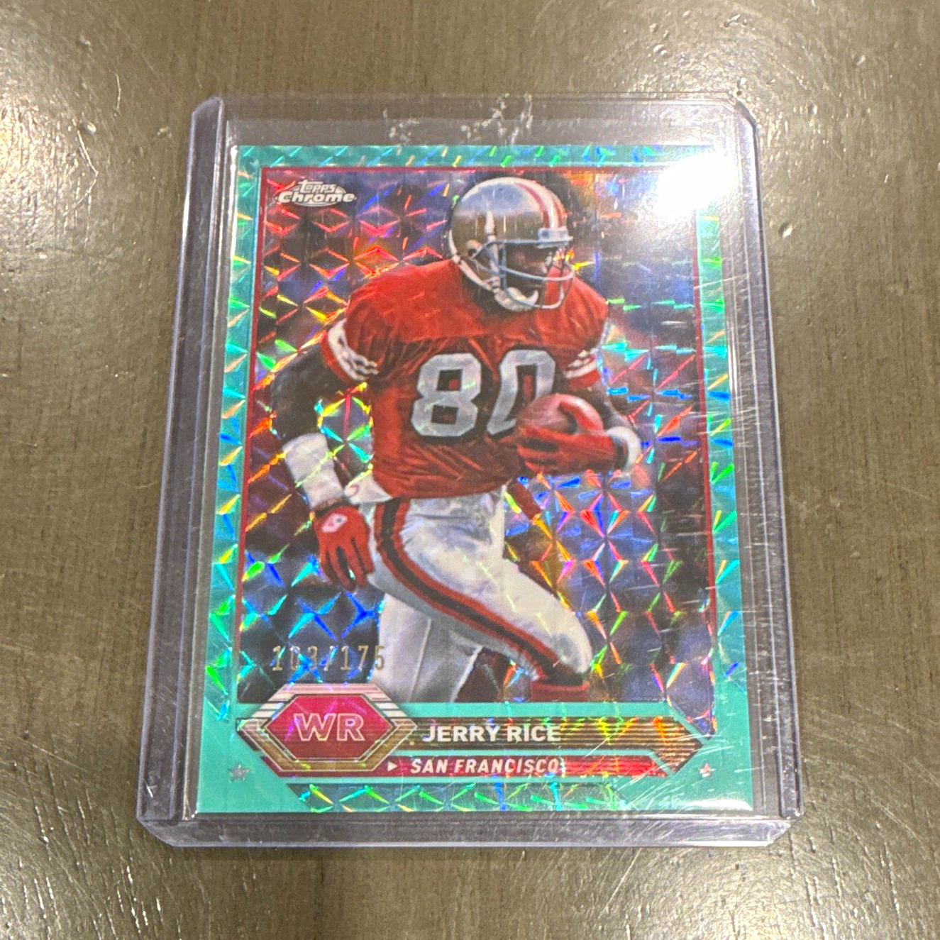 Topps 2024 Chrome Composite Jerry Rice #17 49ers Serial Numbered /175