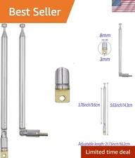 Dual Pack Telescopic Radio Antenna 21.73 Inch - Universal Fit for All Devices