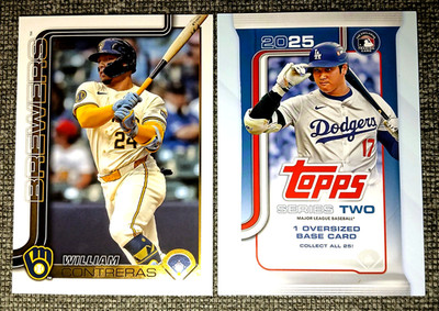 2025 Topps Series 2 Superbox William Contreras #OTB2-11 Oversized Card Variation