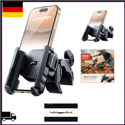 JOYROOM Fahrrad Handyhalterung Vibrationsgedämpft 4,7-7 Zoll